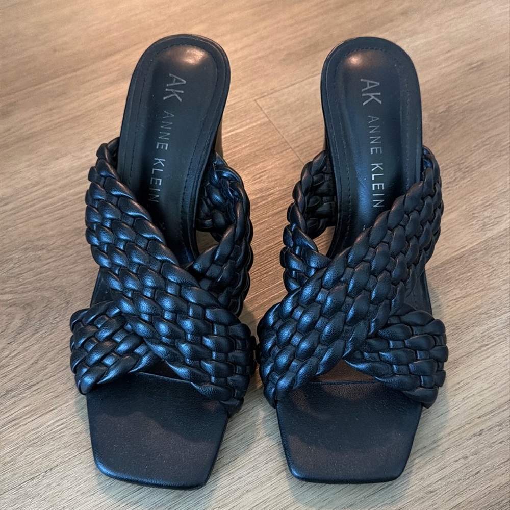 Black Braided Heels